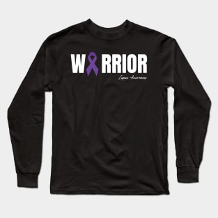 Lupus Awareness Purple Ribbon Long Sleeve T-Shirt